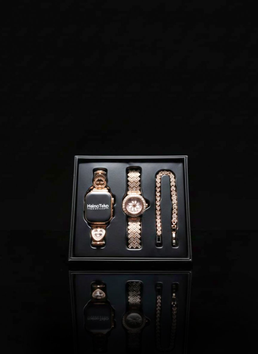 HainoTeko Luxury Women Smart Watch Set