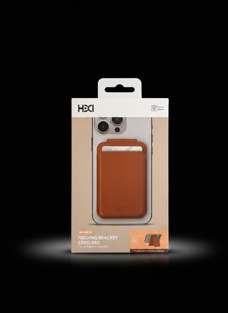 HBCI Magnetic Folding Bracket Card Bag